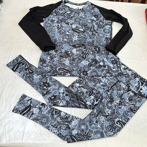 Polarmax 3.0 SUPER MIDWEIGHT BASELAYER SET - Blk Floral